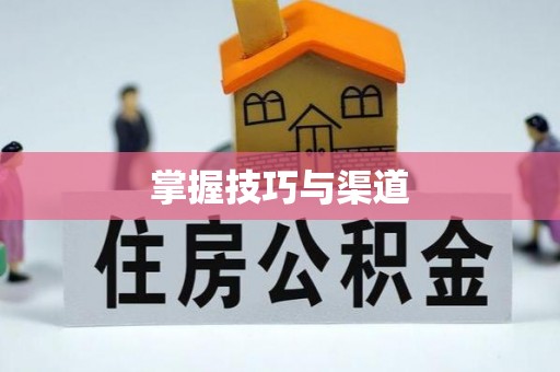 榆次掌握技巧与渠道
